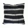 Ink Blue & White Ikat Pillow - Image 2