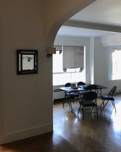 A before photo of a Central Park West Apartment living room